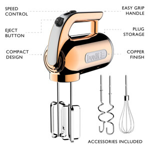 Dualit Hand Mixer in Copper